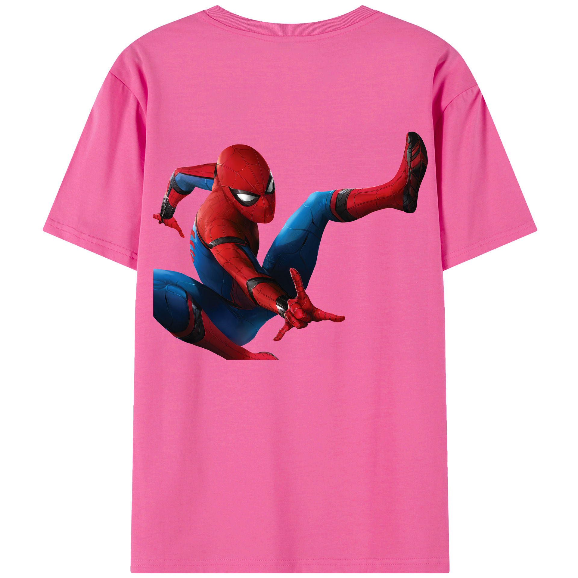 （画像用） Spider Man スパイダーマン レディース半袖Tシャツ(バックプリント)